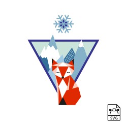 Mountain Fox Vector Graphics | Art Designs

